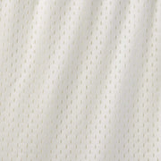 Close up detail shot of mesh cream lounge short.